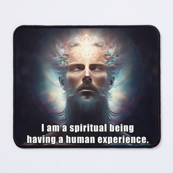 Item preview, I am a spiritual being having a human experience. designed and sold by Ashitanohikari.