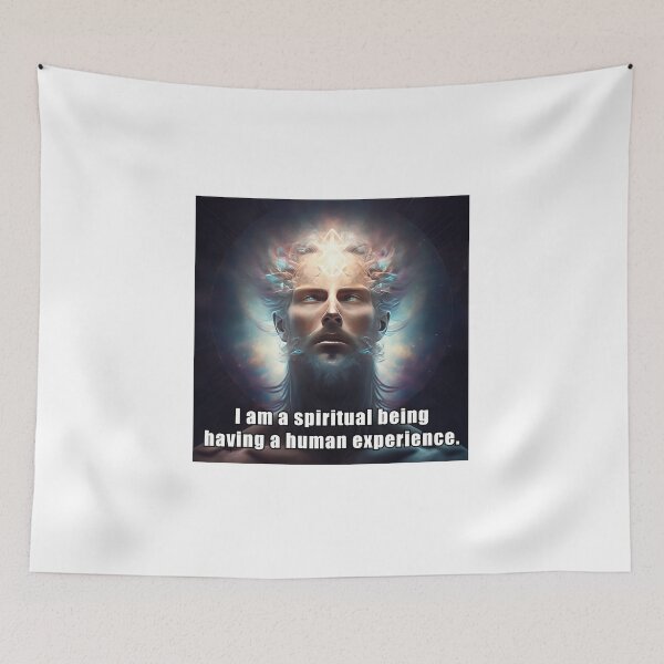 Item preview, I am a spiritual being having a human experience. designed and sold by Ashitanohikari.