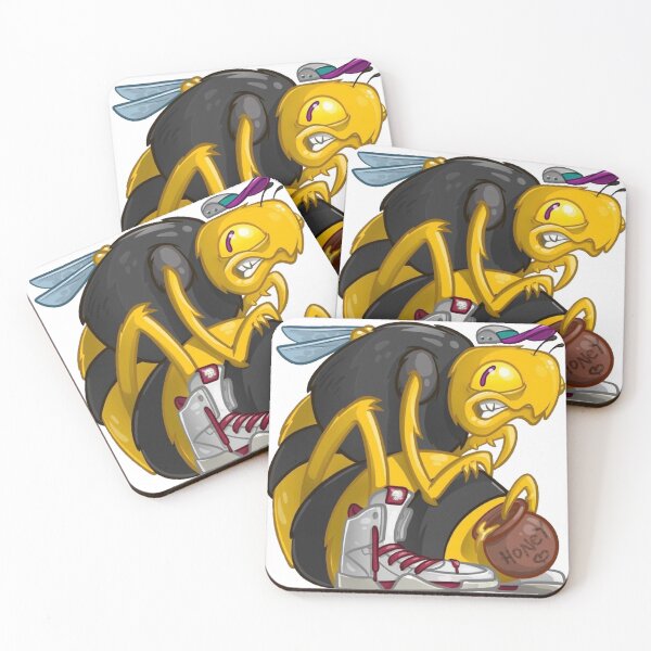 Item preview, Honey lovers, srickers bee, all in a square, angry bee, t-shirt bee, funny bee, designed and sold by Gazo freeze  ★★★★★.