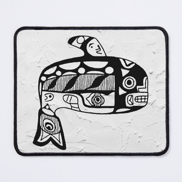 Item preview, Copy of Black And White Tribal Whale Art Symbol 2 designed and sold by Sharon Cummings Art.