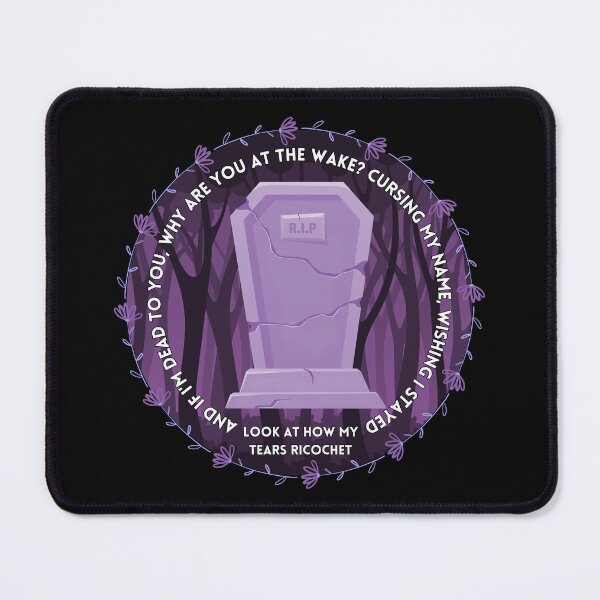 Item preview, My Tears Ricochet Purple Grave Forest Lyrics Design designed and sold by doria-photos.