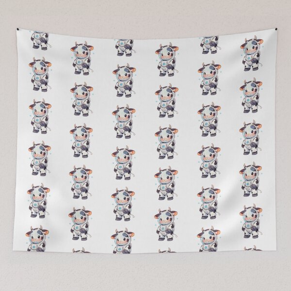 Item preview, Cute Kawaii Cow Astronaut designed and sold by CozyKawaiiArt.