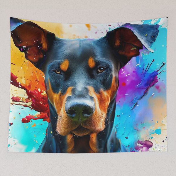 Item preview, Doberman Splash Art 2 designed and sold by The Digital Compass.