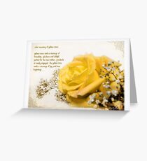 Yellow rose Greeting Card
