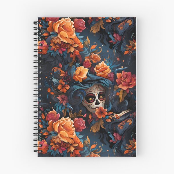 Item preview, La Catrina Floral Pattern designed and sold by ArtfulVixen.