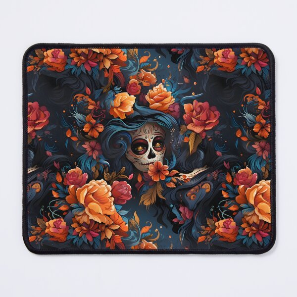 Item preview, La Catrina Floral Pattern designed and sold by ArtfulVixen.