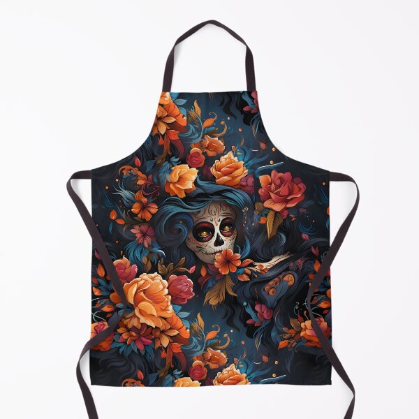 Item preview, La Catrina Floral Pattern designed and sold by ArtfulVixen.