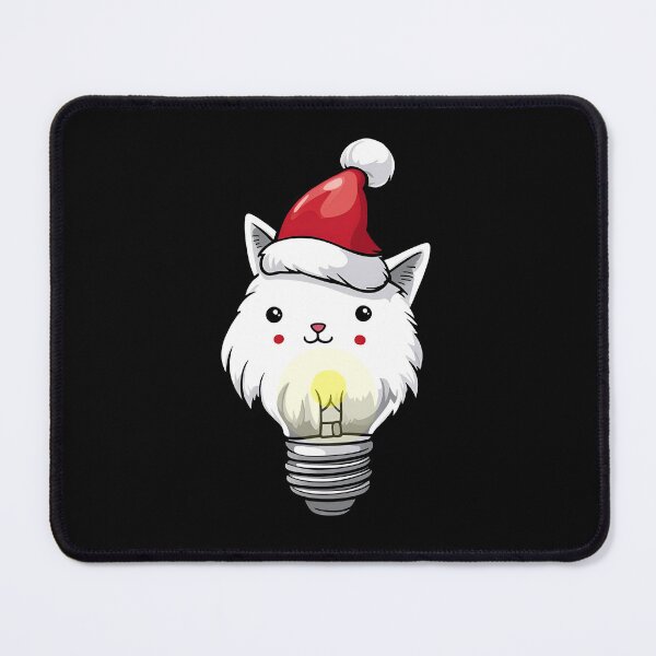 Item preview, Kitty Santa Light Bulb designed and sold by PiggyWonka.