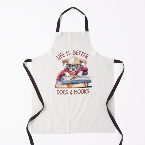 Item preview, Life Is Better With Dogs and Books designed and sold by HappyLifeCreate.