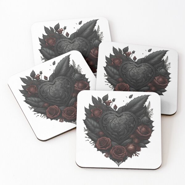 Item preview, Corazón Oscuro - Rosa Roja designed and sold by AllMagicDesigns.