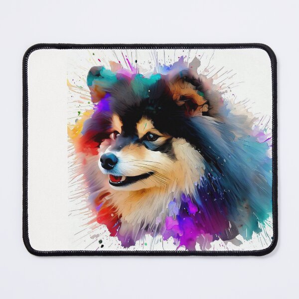 Item preview, Finnish Lapphund Splash Art designed and sold by The Digital Compass.