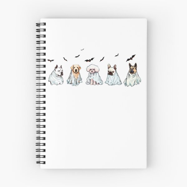 Artikelvorschau, Halloween Dog Pitbull Golden Poodle Bulldog Ghost entworfen und verkauft von bitsybits.