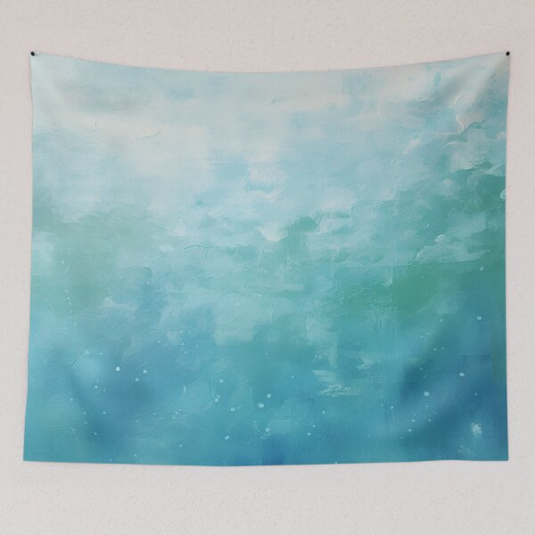 Item preview, Seafoam Blue Abstract  designed and sold by trajeado14.