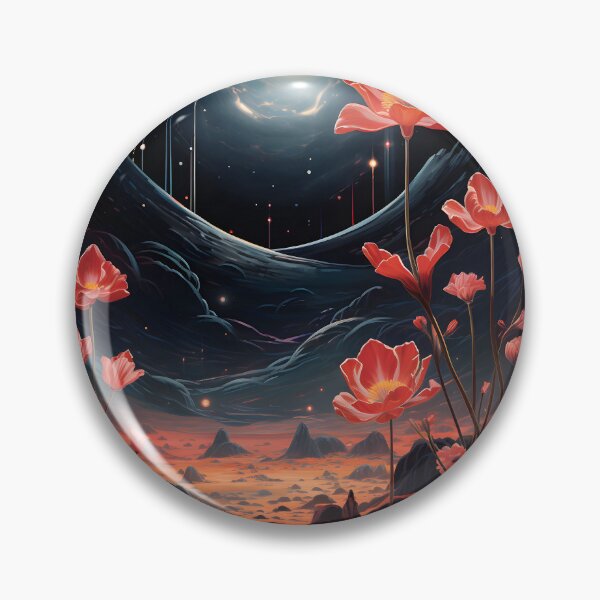 Item preview, Fairy Space Landscape of Flower Meadow and Starry Sky with Nebula designed and sold by Je-we.