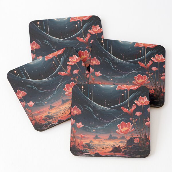 Item preview, Fairy Space Landscape of Flower Meadow and Starry Sky with Nebula designed and sold by Je-we.