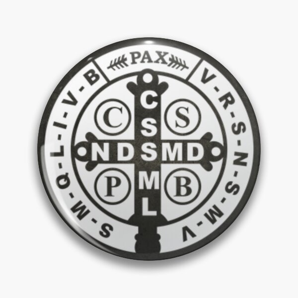 Item preview, Saint Benedict Medal Rustic (Black) designed and sold by The Old Square.