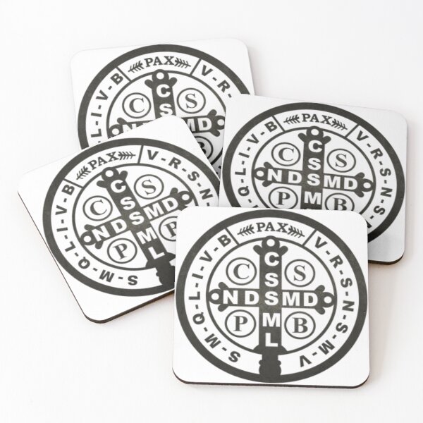 Item preview, Saint Benedict Medal Rustic (Black) designed and sold by The Old Square.