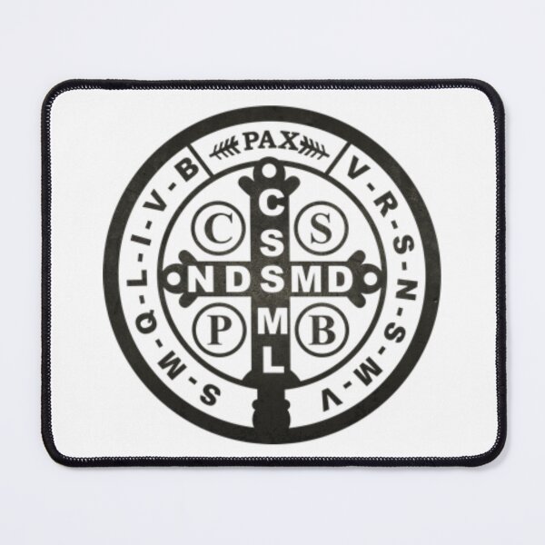 Item preview, Saint Benedict Medal Rustic (Black) designed and sold by The Old Square.