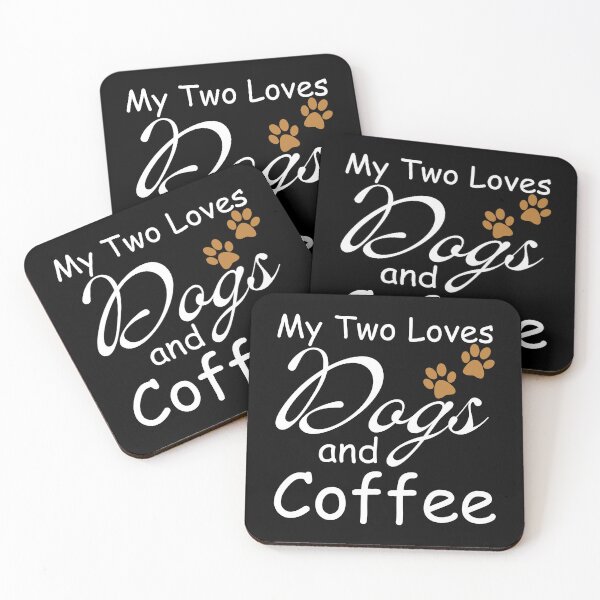 Item preview, My Two Loves Dogs and Coffee designed and sold by HandrisKarwa.
