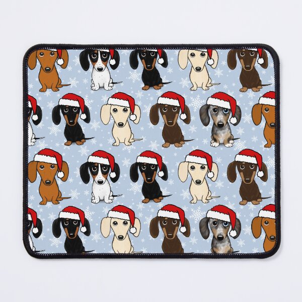 Item preview, Dachshund Santas Cute Christmas Wiener Dogs designed and sold by Jenn Inashvili.
