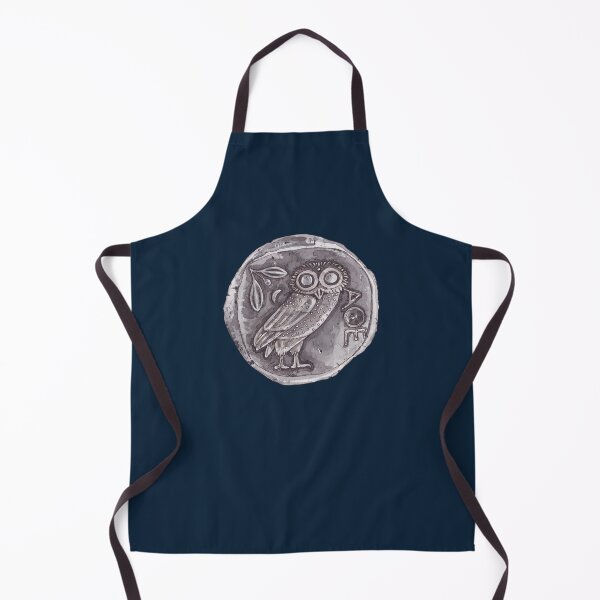 Item preview, ATHENIAN OWL TETRADRACHM, ANCIENT GREEK-navy blue designed and sold by BEATRIZ ABAITUA.