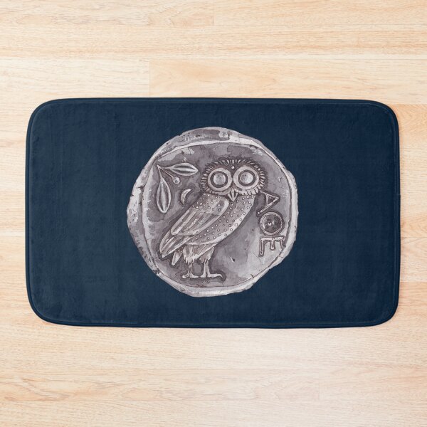 Item preview, ATHENIAN OWL TETRADRACHM, ANCIENT GREEK-navy blue designed and sold by BEATRIZ ABAITUA.