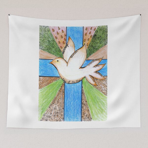 Item preview, Seven Wonders Of The Holy Spirit White Dove Christian Design designed and sold by HighArtDesigns.