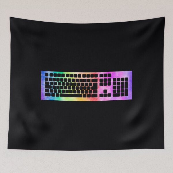 Item preview, tie dye mechanical keyboard 	 		 designed and sold by lvzrican98.