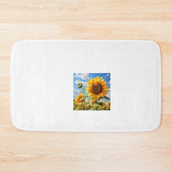 Item preview, a painting of a sunflower on a sunny day designed and sold by Dark Fantasy Store.