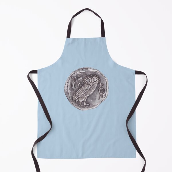 Item preview, ATHENIAN OWL TETRADRACHM, ANCIENT GREEK-light blue designed and sold by BEATRIZ ABAITUA.