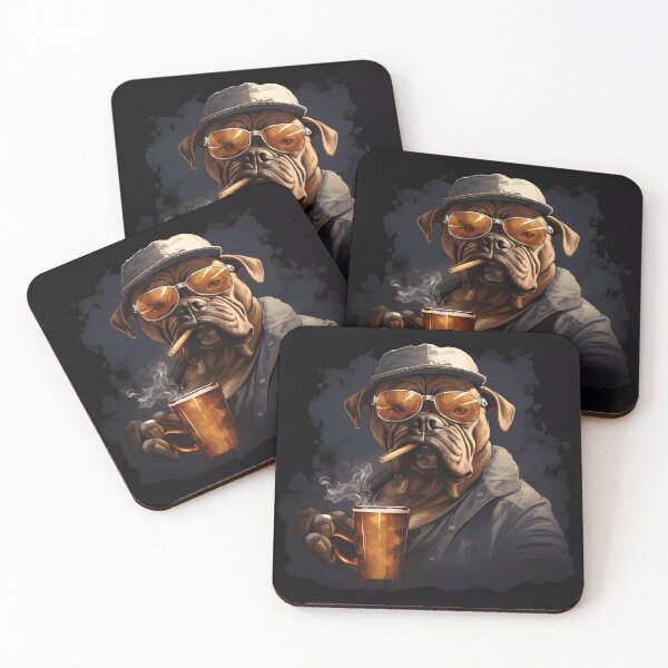Item preview, "The Elegance of the Dandy Dog: Cigar, Beer and Class" designed and sold by Art-Vortex-fr.
