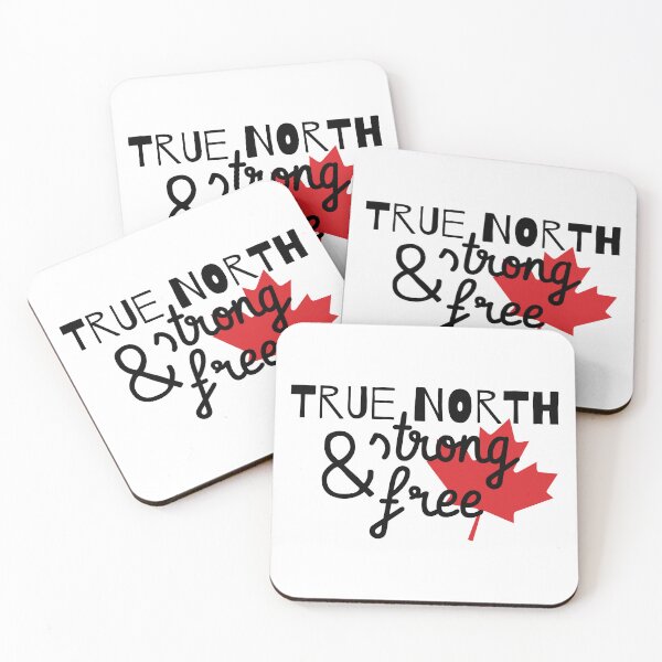 Item preview, True North Strong and Free Love Canada Design Maple Leaf -blk designed and sold by Hurriyyatee.