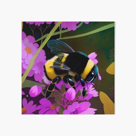 Bumble Bee Watercolor Art Board Print for Sale by JAWgallery