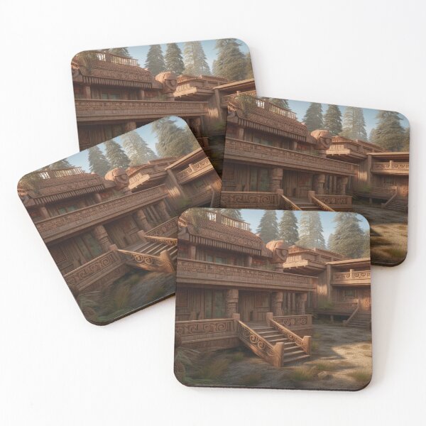 Item preview, "Forest Haven: Exotic Fantasy Landscape with Intricate Asian Architectures" designed and sold by WhiteWolfe0127.