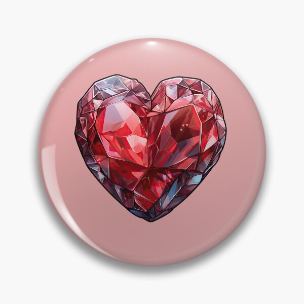 Item preview, Radiant Ruby Heart Crystal Art designed and sold by kualio.