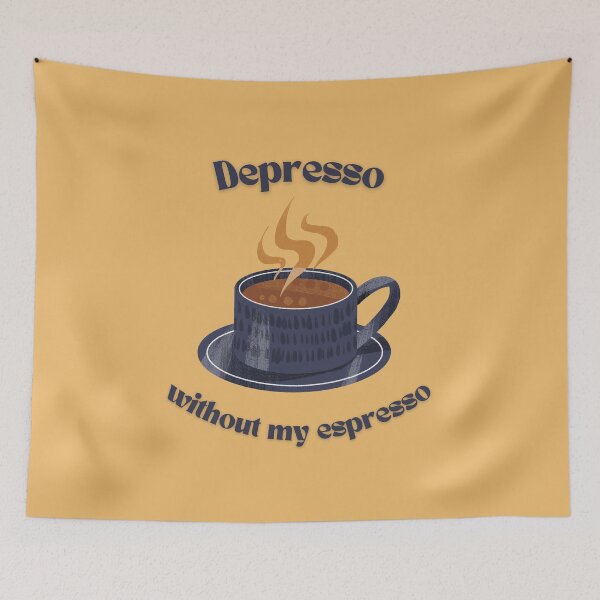 Item preview, Depresso Without My Espresso Coffee designed and sold by Wordsmith-Wear.