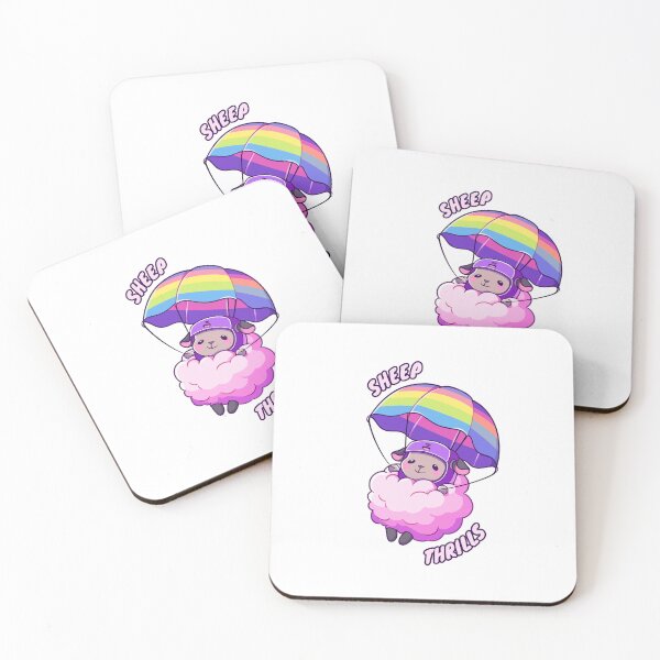Item preview, Sheep Thrills - Cute Sheep Parachuting designed and sold by floofydelight.