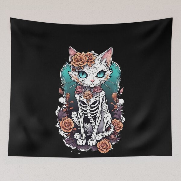 Item preview, Enchanting Cat and Flowers designed and sold by Mechanical-Artt.