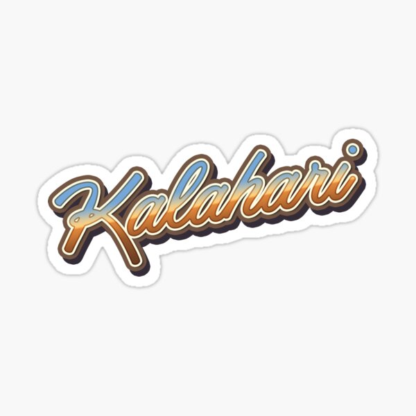 Kalahari Desert Typography Sticker