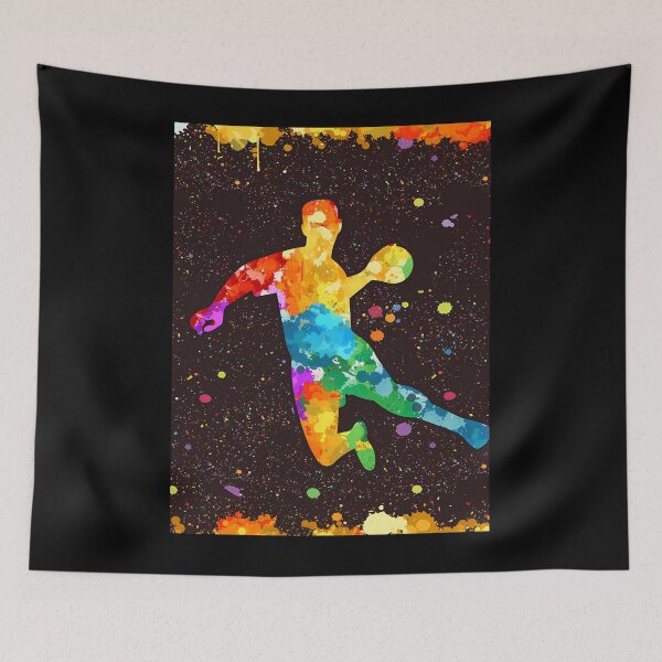 Aperçu de l'œuvre Handball Art Aquarelle Bloc acrylique créée et vendue par qrjranowz38.