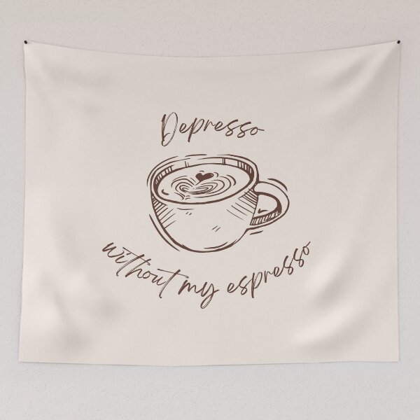 Item preview, Depresso Without My Espresso Coffee designed and sold by Wordsmith-Wear.