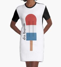 Bomb Popsicle is Da Bomb Graphic T-Shirt Dress