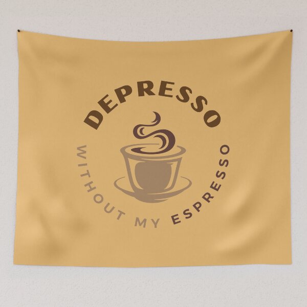 Item preview, Depresso Without My Espresso Coffee designed and sold by Wordsmith-Wear.