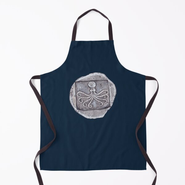 Item preview, ERETRIA TETRADRACHM EUBOEA ISLAND, ANCIENT GREEK-navy blue designed and sold by BEATRIZ ABAITUA.