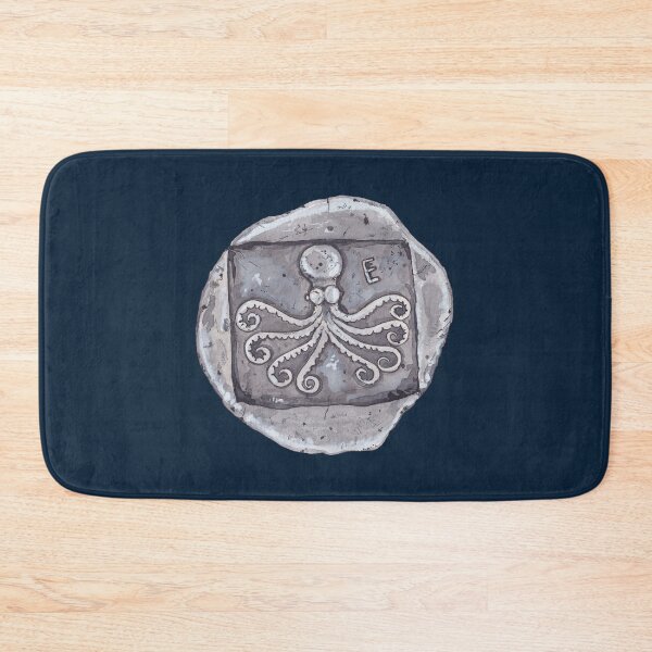 Item preview, ERETRIA TETRADRACHM EUBOEA ISLAND, ANCIENT GREEK-navy blue designed and sold by BEATRIZ ABAITUA.
