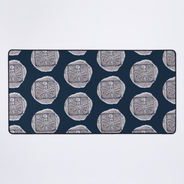 Item preview, ERETRIA TETRADRACHM EUBOEA ISLAND, ANCIENT GREEK-navy blue designed and sold by BEATRIZ ABAITUA.