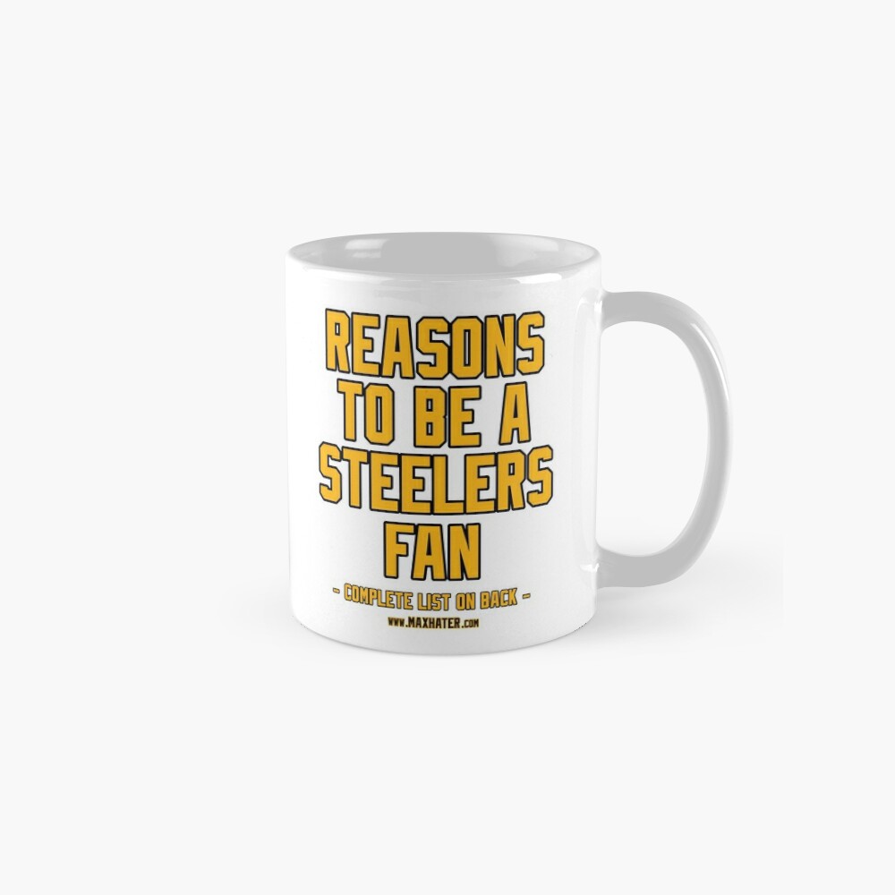 No Reasons To Be a Pittsburgh Steelers Fan, Steelers Suck, Funny Gag Gift'  Coffee Mug for Sale by maxhater