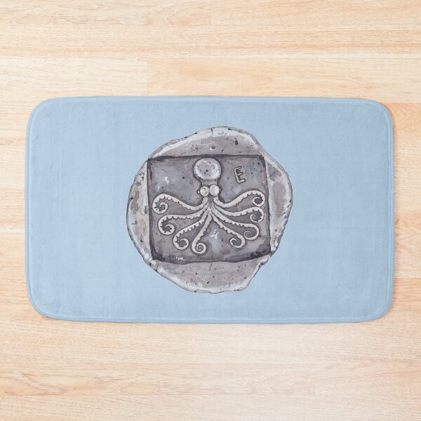 Item preview, ERETRIA TETRADRACHM EUBOEA ISLAND, ANCIENT GREEK-light blue designed and sold by BEATRIZ ABAITUA.