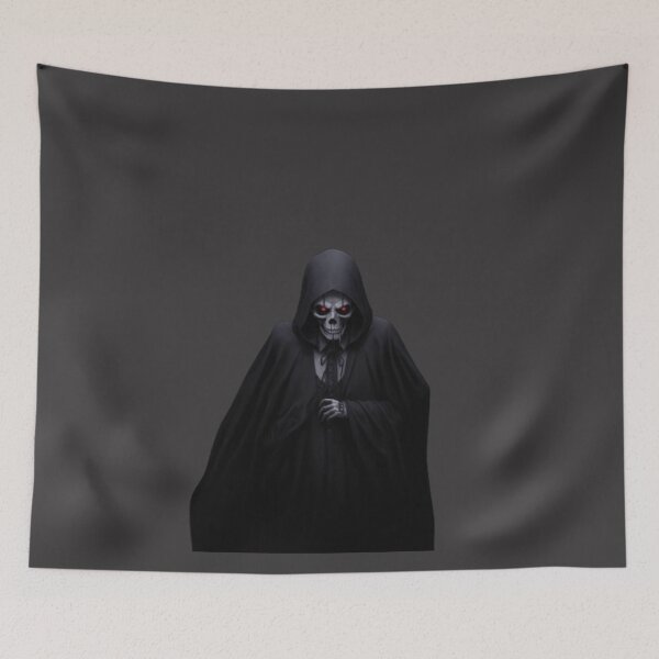 Item preview, Creepy Skeleton Grim Reaper Print on a Dark Background. designed and sold by TGAL2.