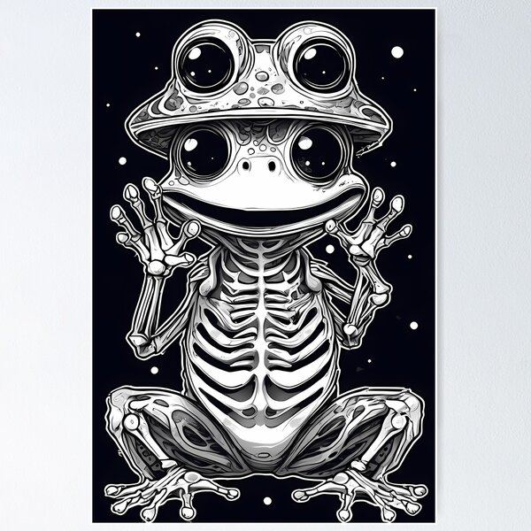 Item preview, Mysterious Frog Skeleton designed and sold by Mechanical-Artt.